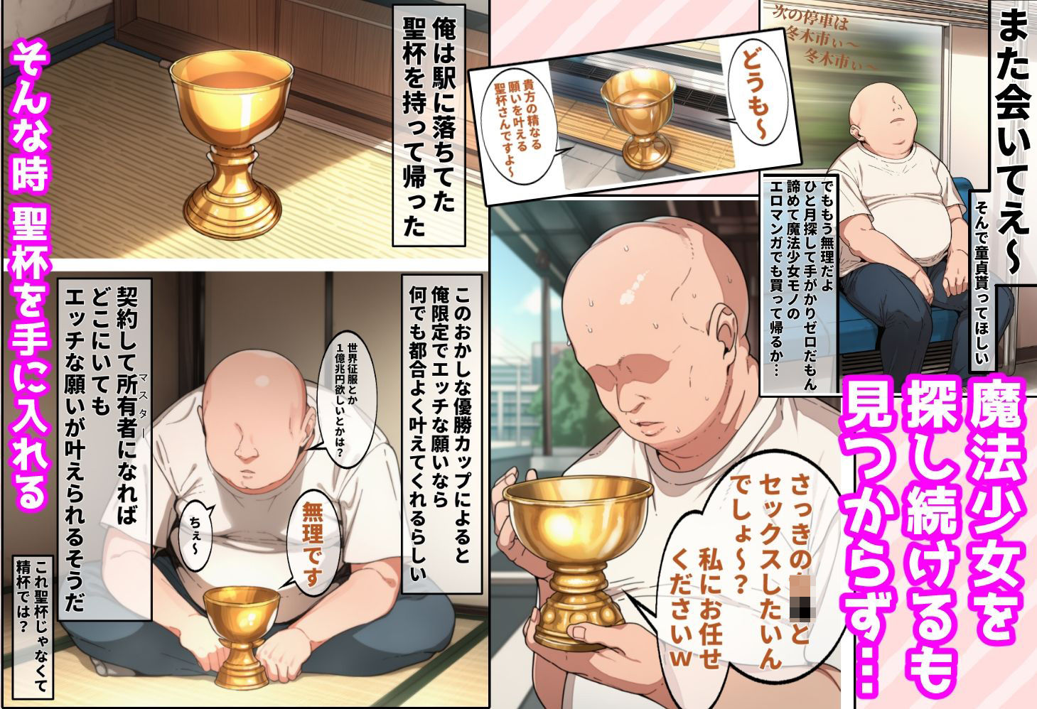 聖杯催●〜聖杯を手に入れたオジサンが催●でイリヤちゃん達と変態セックスする話〜 - hitomi raw無料エロ漫画（同人誌）サンプル画像 003