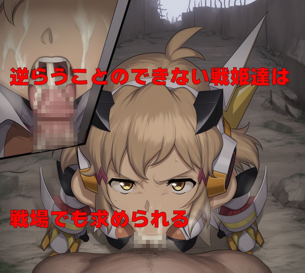 サンプル画像1:戦姫が歌えない話  1期目お口編(GooD NighT AI) [d_713285]