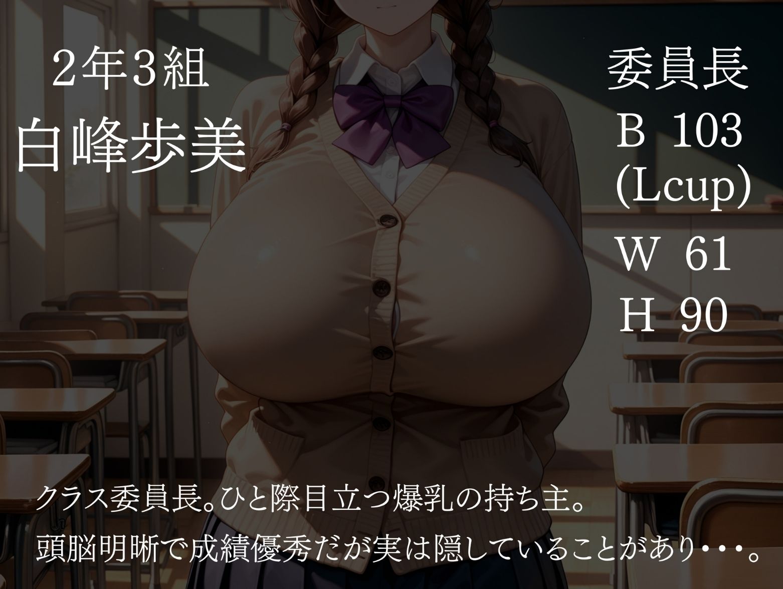 サンプル画像1:裏バイトがバレて担任に肉便器にされる爆〇委員長(（株）zou乳業) [d_713326]