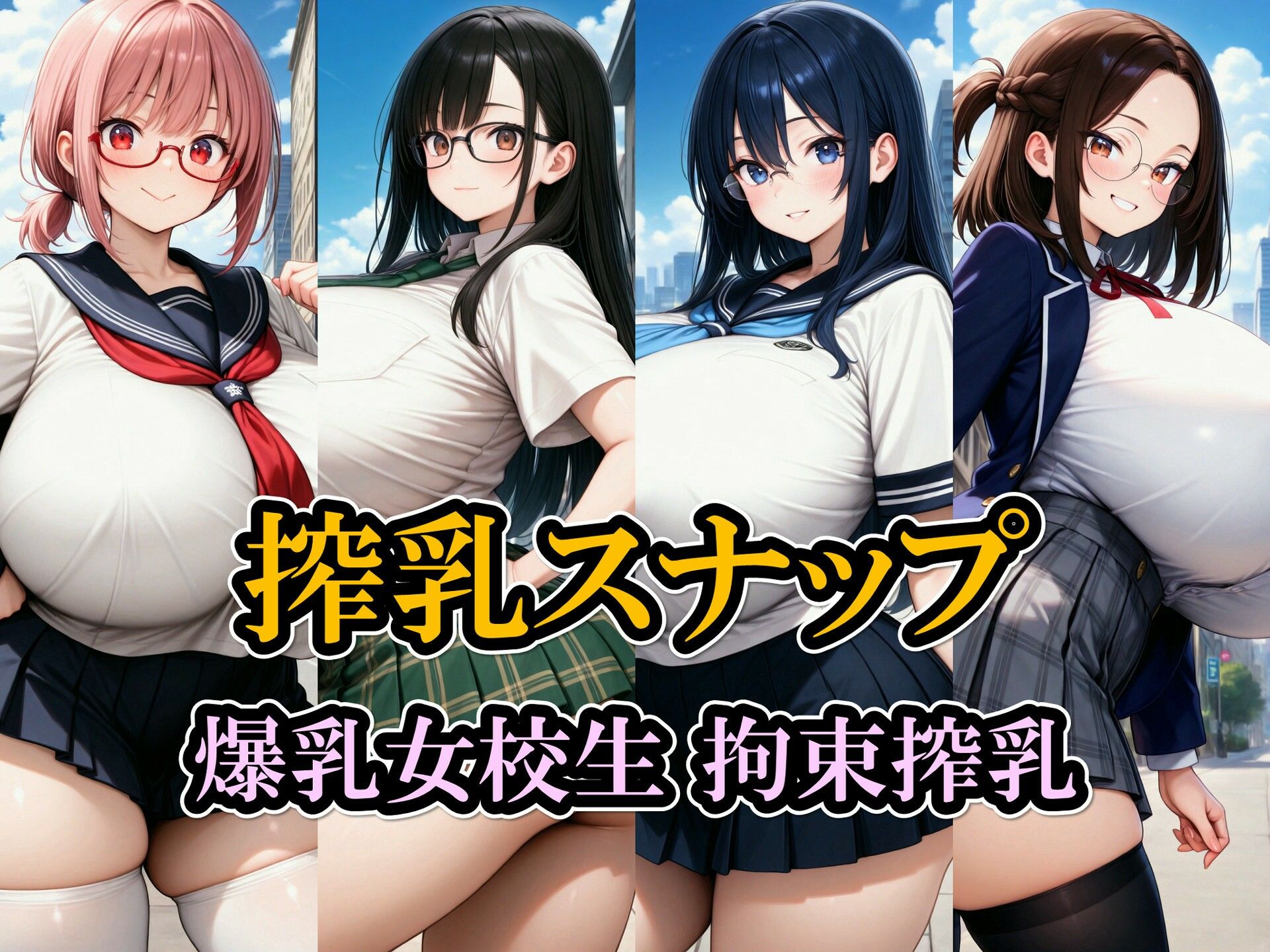 搾乳スナップ/爆乳女校生 拘束搾乳 画像1