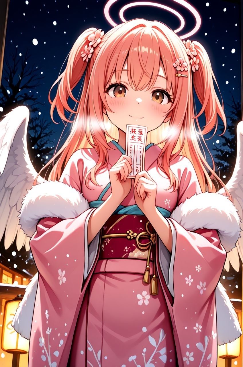 拾った美少女天使にエッチなこと教えたらドハマりしちゃって いつまでも天界に帰れるのに帰らないお話 初詣編 画像1