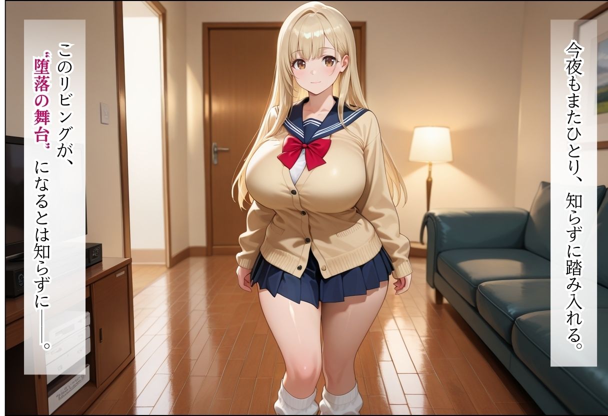 サンプル画像5:売名目的で応募したムチムチ女子が裏配信で中出しセックスする話〜金髪の女子校生編〜(豊満パラダイス) [d_713492]