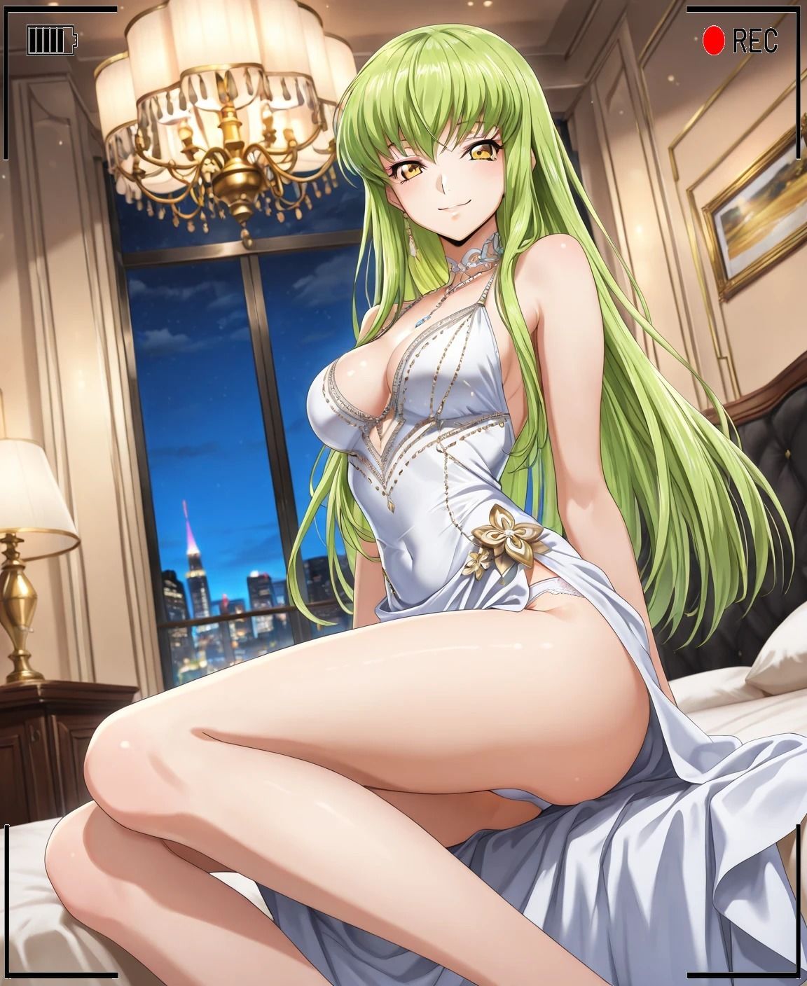 C.C.がカメラの前で見知らぬ男達と中出しSEX（コードギアス） 画像1