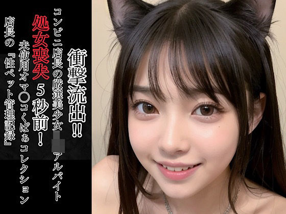 d_713652｜衝撃流出！！コンビニ店長の厳選美少女J◯アルバイト処女喪失5秒前！未使用オマ◯コくぱぁコレクション〜店長の『性ペット管理記録』〜【店長の裏の顔】