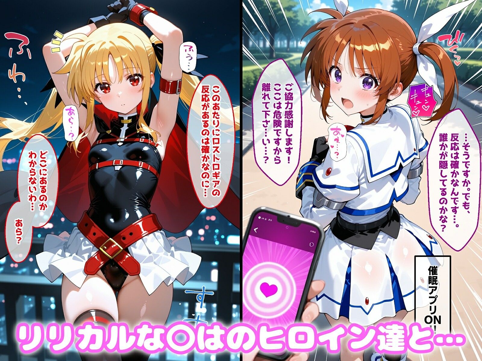 【無料エロ漫画】d_713714 〇眠アプリで妊娠孕ませ リリカルな〇はのヒロインたちと膣内射精えっちする話(めんつゆ)