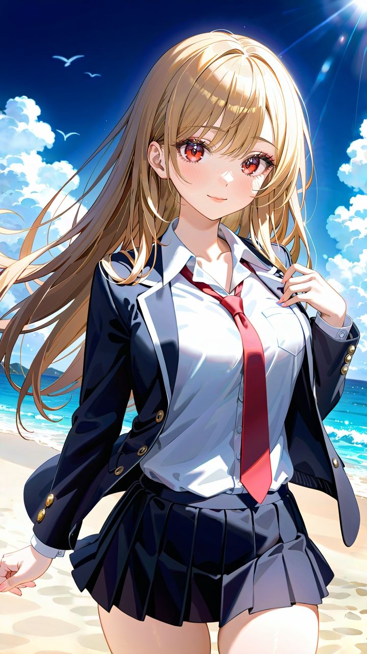 サンプル画像2:学校サボって海デート！ マイ 1(アーティア) [d_713725]