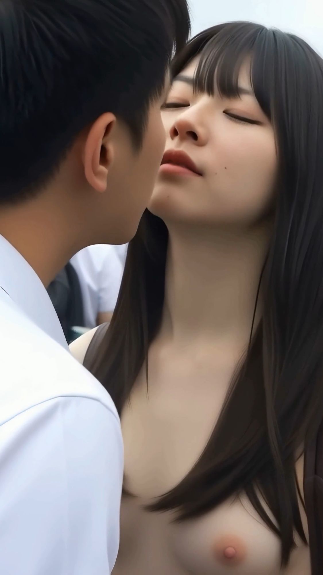 【エロ漫画】【動画】突撃ベロチュー キャンパス美女が挑む密着体感ドキュメント3