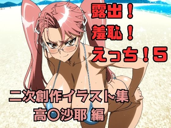 露出！羞恥！えっち！ 二次創作イラスト集5［高〇沙耶］