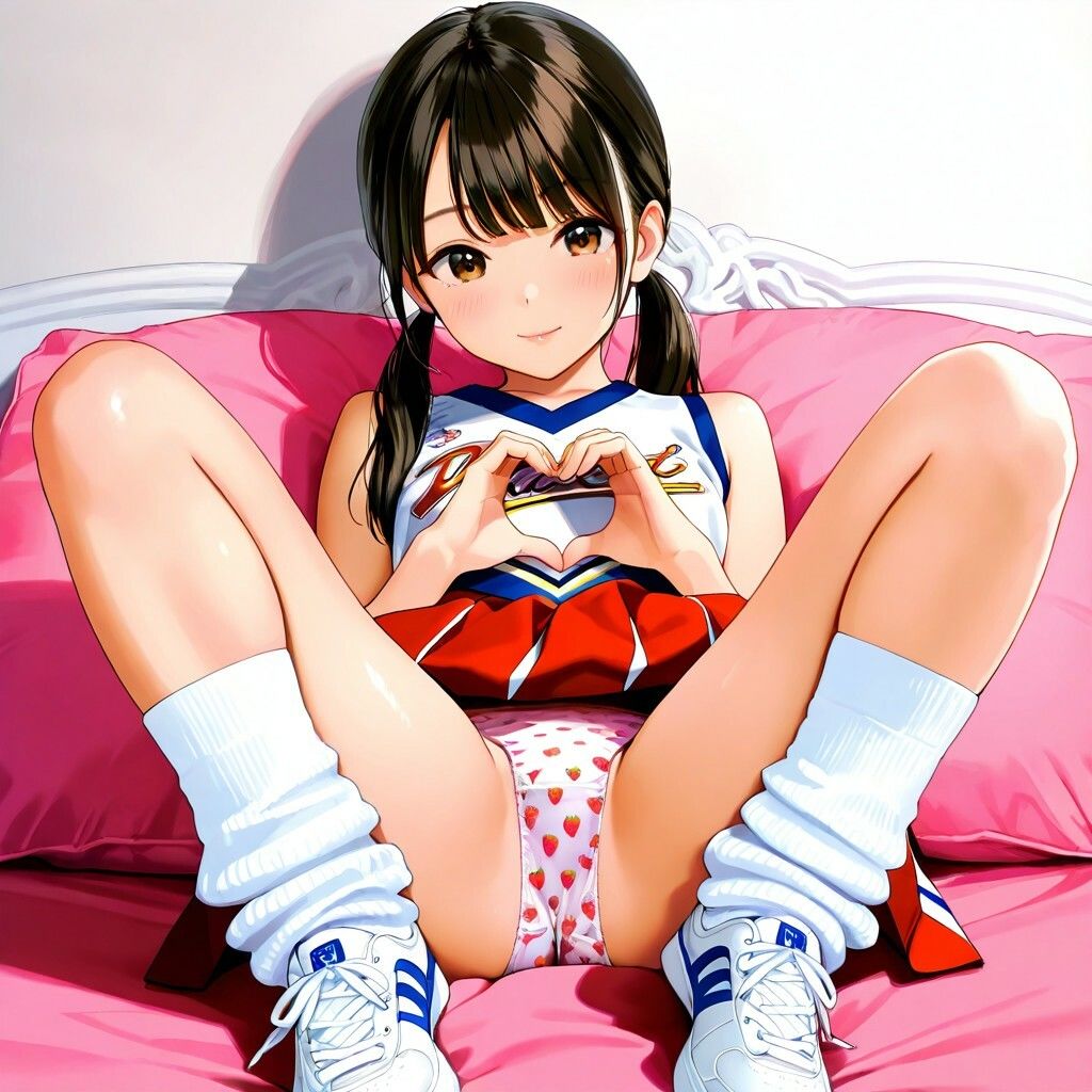 生パンチアガールのM字パンチラ  Vol.2 画像1