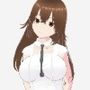 白い洋服の巨乳美女を色々な視点で眺める（セリフなし  3DCGモデル  イラスト集）