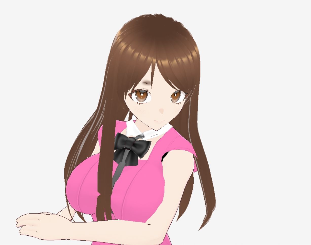 サンプル画像1:ピンクの洋服の美女が色々なポーズをとっている（セリフなし  3DCGモデル  イラスト集）(アンリアルパイヤン) [d_714130]