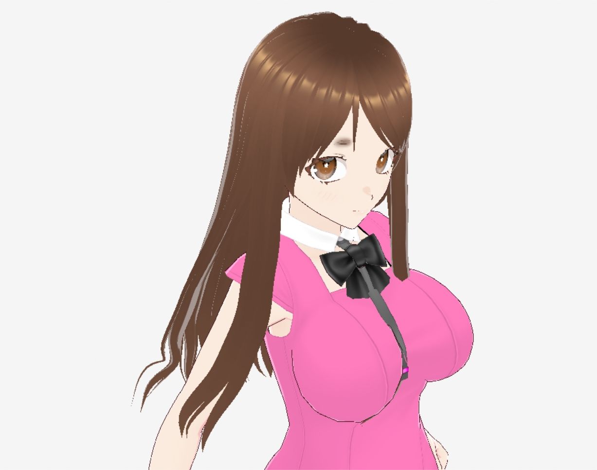 ピンクの洋服の美女が色々なポーズをとっている（セリフなし  3DCGモデル  イラスト集） 画像2