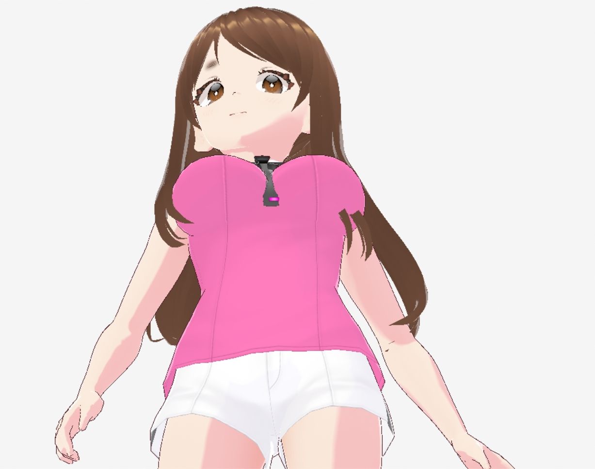 ピンクの洋服の美女が色々なポーズをとっている（セリフなし  3DCGモデル  イラスト集） 画像5