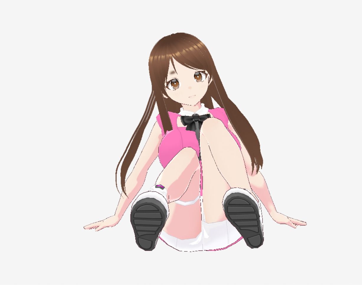 ピンクの洋服の美女が色々なポーズをとっている（セリフなし  3DCGモデル  イラスト集） 画像6