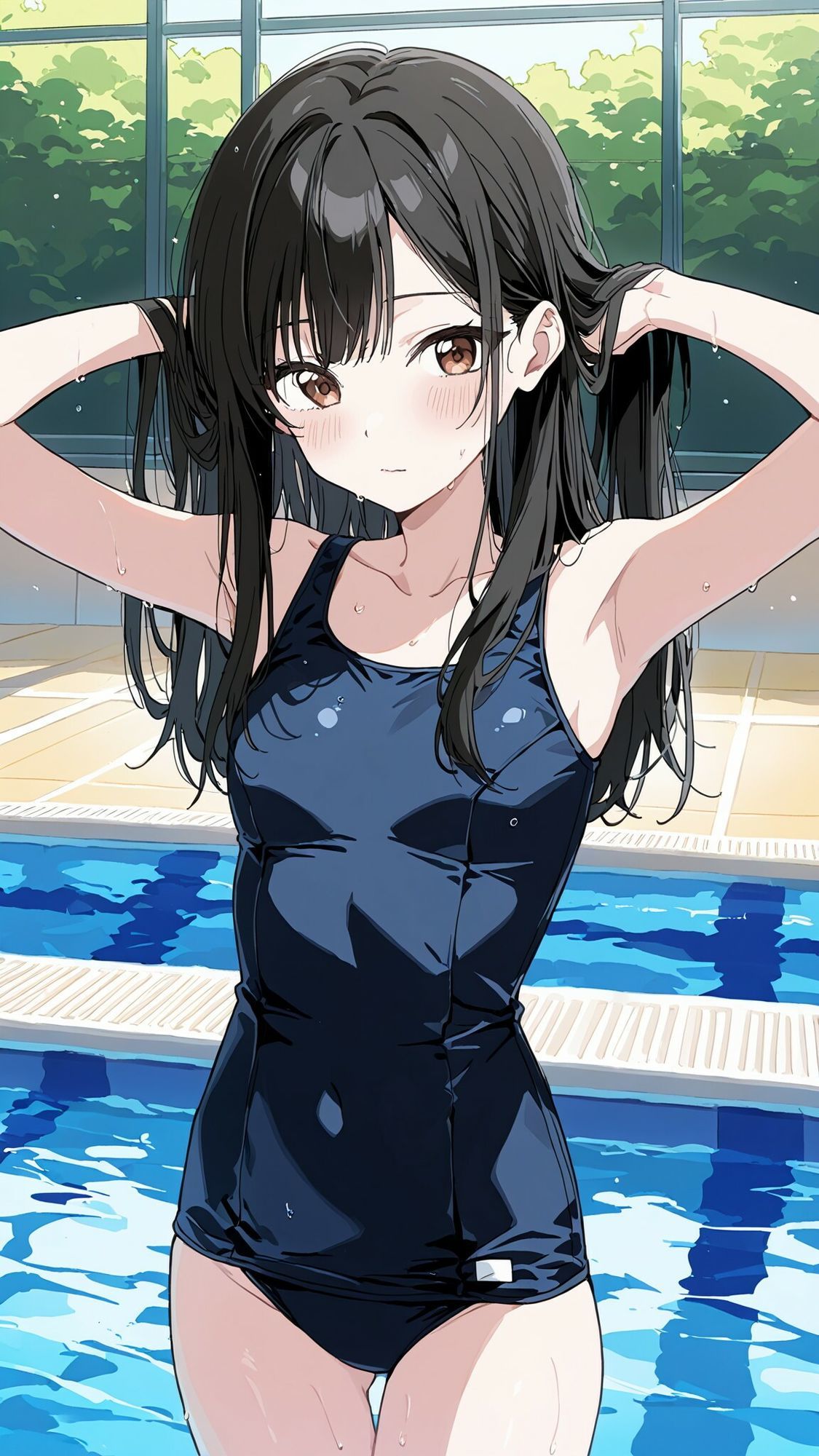 サンプル画像2:スク水女子校生は無茶ぶりされるほど濡れていく(きんたろう) [d_714144]