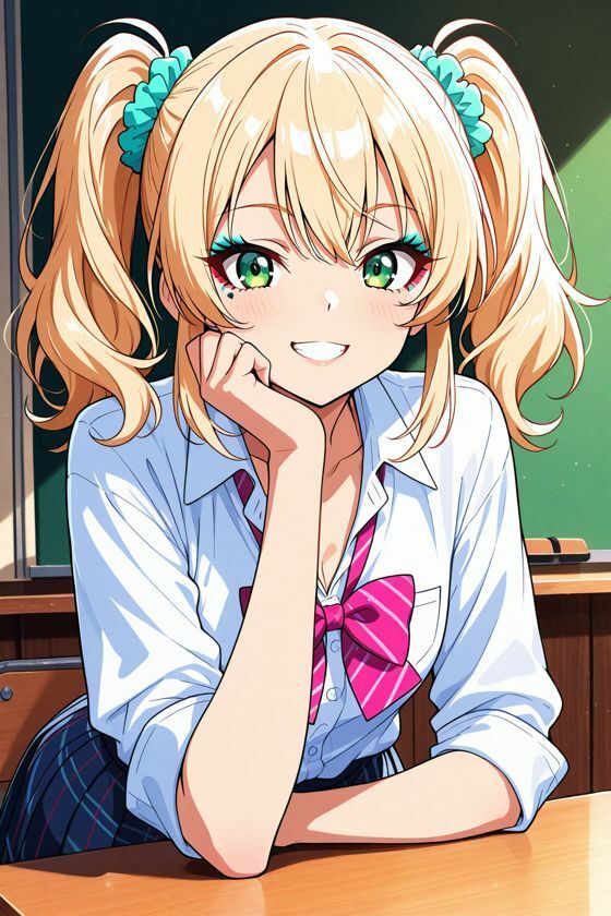 サンプル画像3:【AI CG集】金髪ギャルの誘惑(ぽちマート) [d_714231]