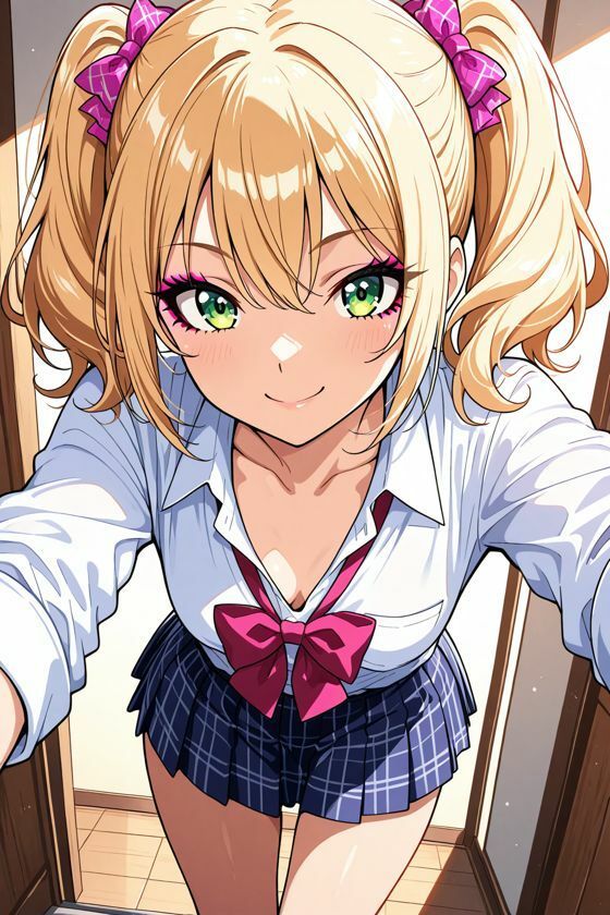 サンプル画像4:【AI CG集】金髪ギャルの誘惑(ぽちマート) [d_714231]