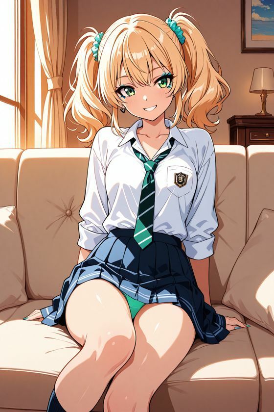 サンプル画像5:【AI CG集】金髪ギャルの誘惑(ぽちマート) [d_714231]