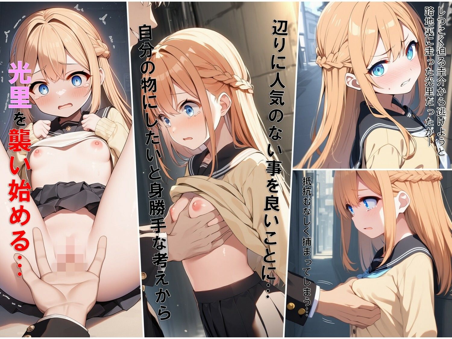 【エロ漫画】寝取られた少女、脅迫まがいのレ○プで男に堕とされる話3