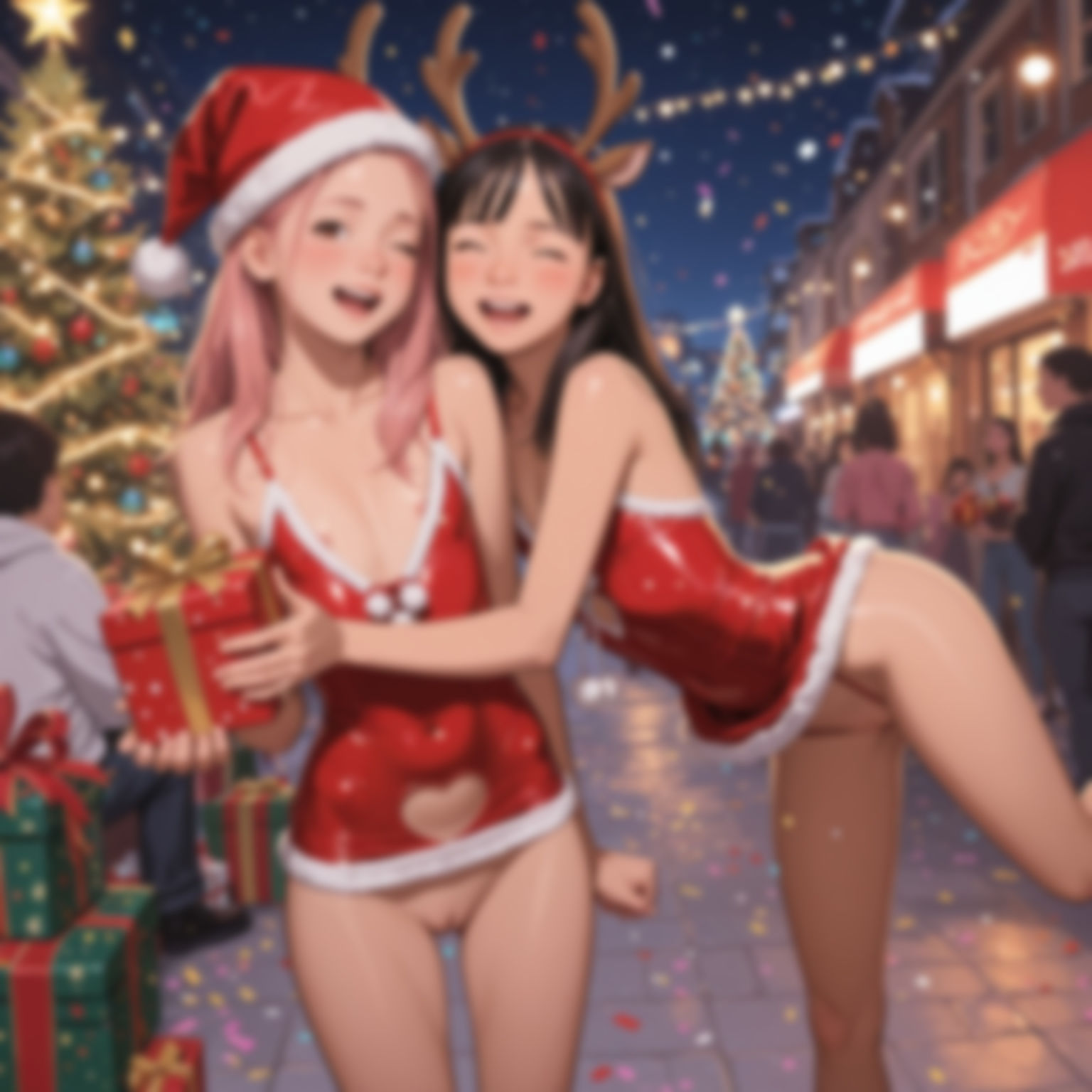 【エロ漫画】クリスマス限定♪サンタガールコレクション1