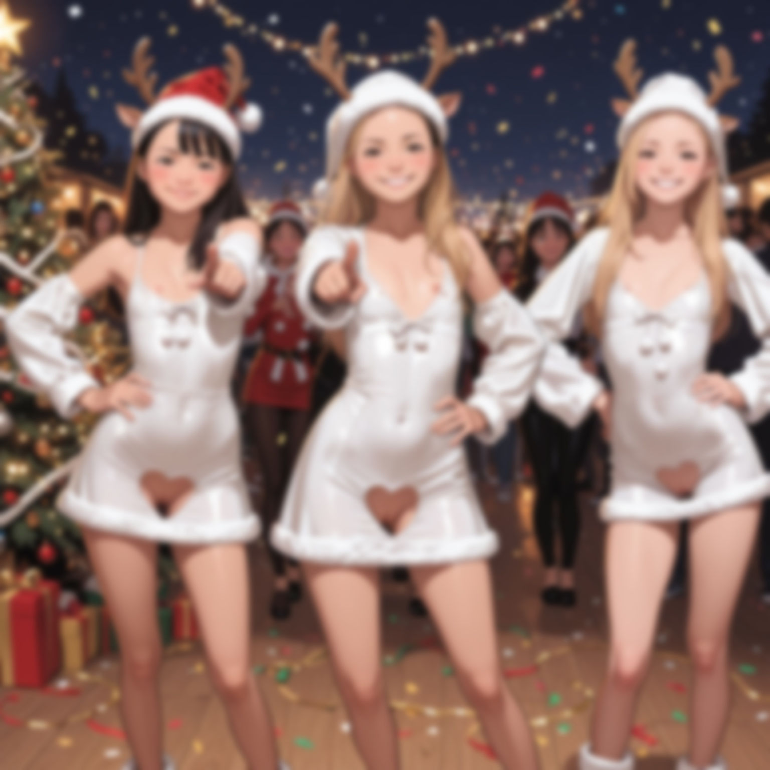 【エロ漫画】クリスマス限定♪サンタガールコレクション4