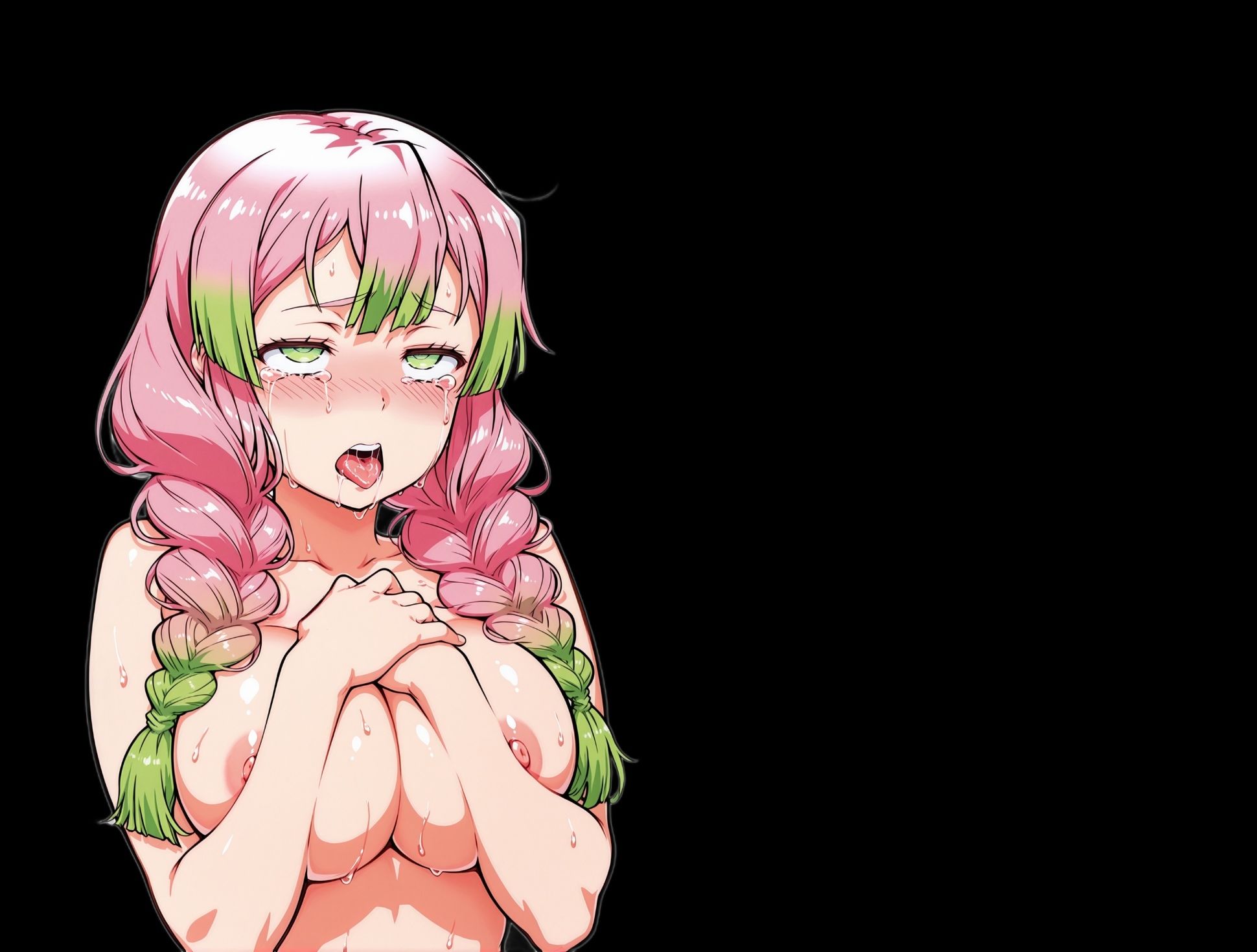 デカパイ美少女ツイン三つ編み女剣士 画像1