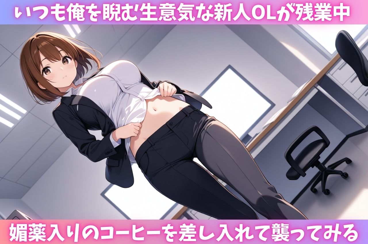 サンプル画像1:嫌いな上司の策略でハメられた新人OL(はむ巨乳女子高生) [d_714342]