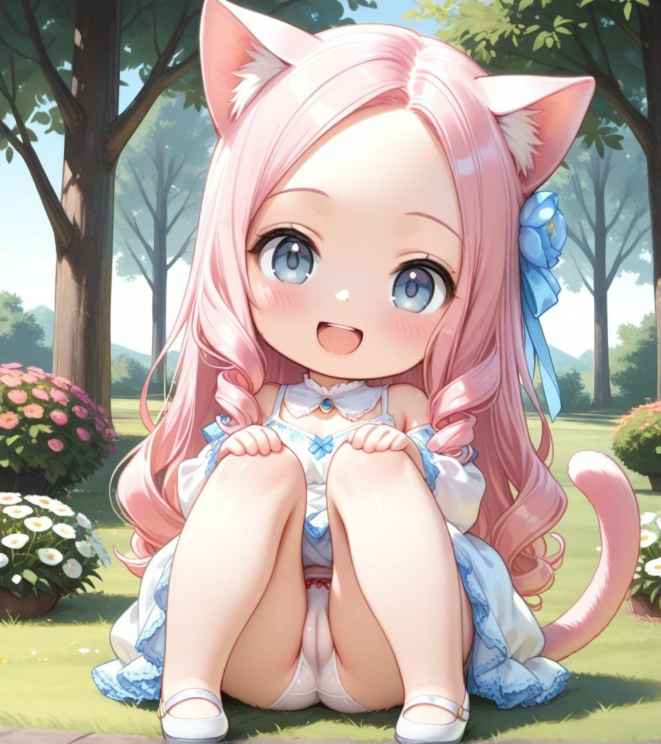 【エロ漫画】ち〇ちゃ可愛い猫耳ちゃんのパンチラ画像集6