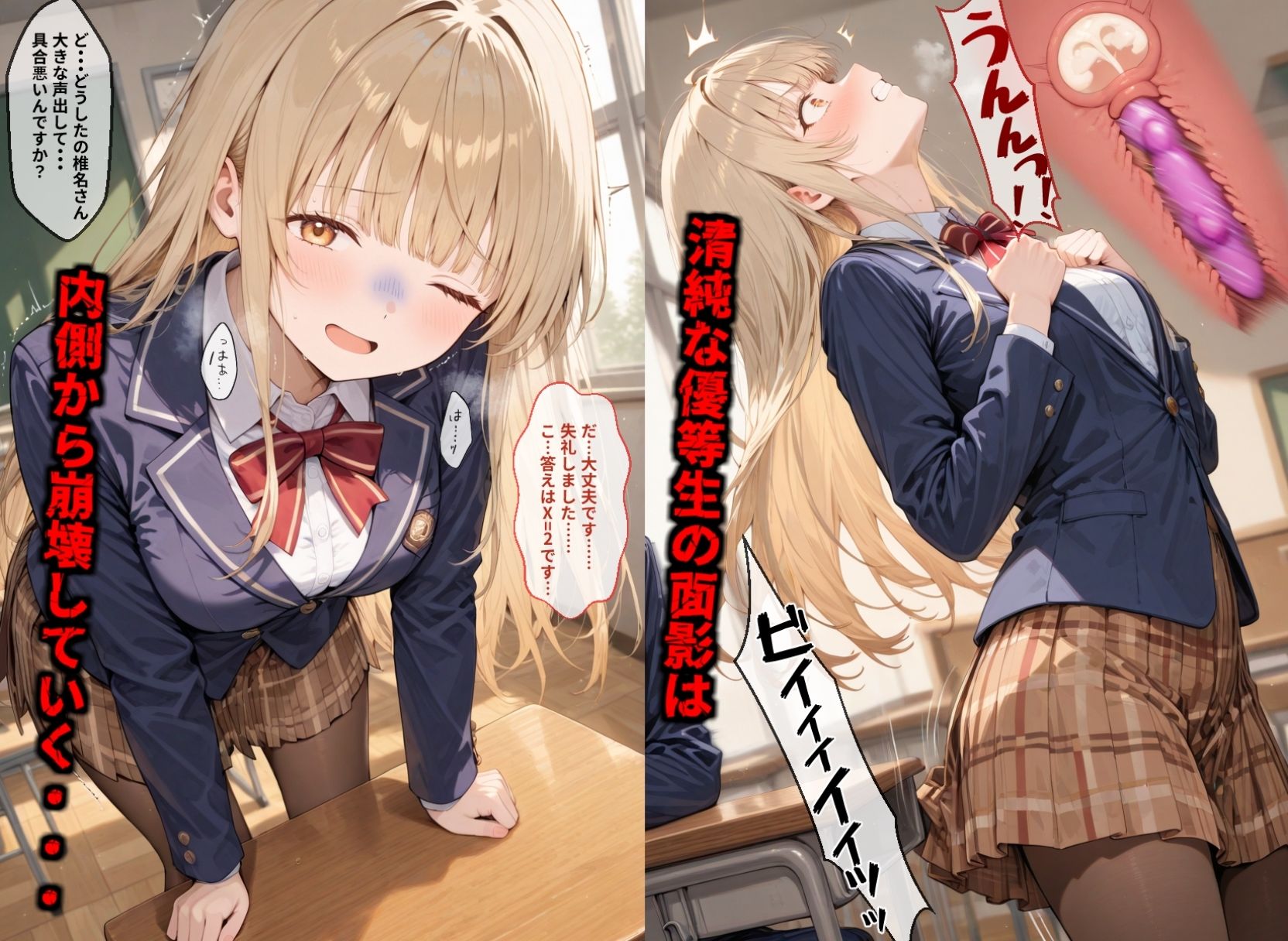 【セリフ付き画像集】純潔崩壊 椎〇真昼 後編  汚された天使の終着点。体育倉庫での支配と彼氏の目前で晒される自宅での惨劇 画像2