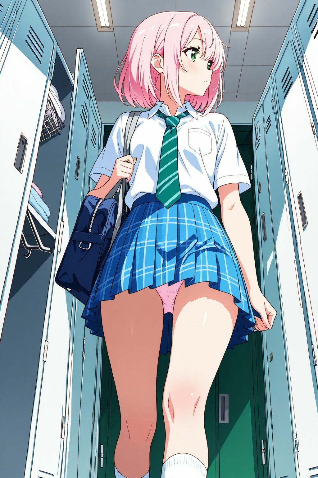 【エロ漫画】【AI CG集】女子更衣室の花園1