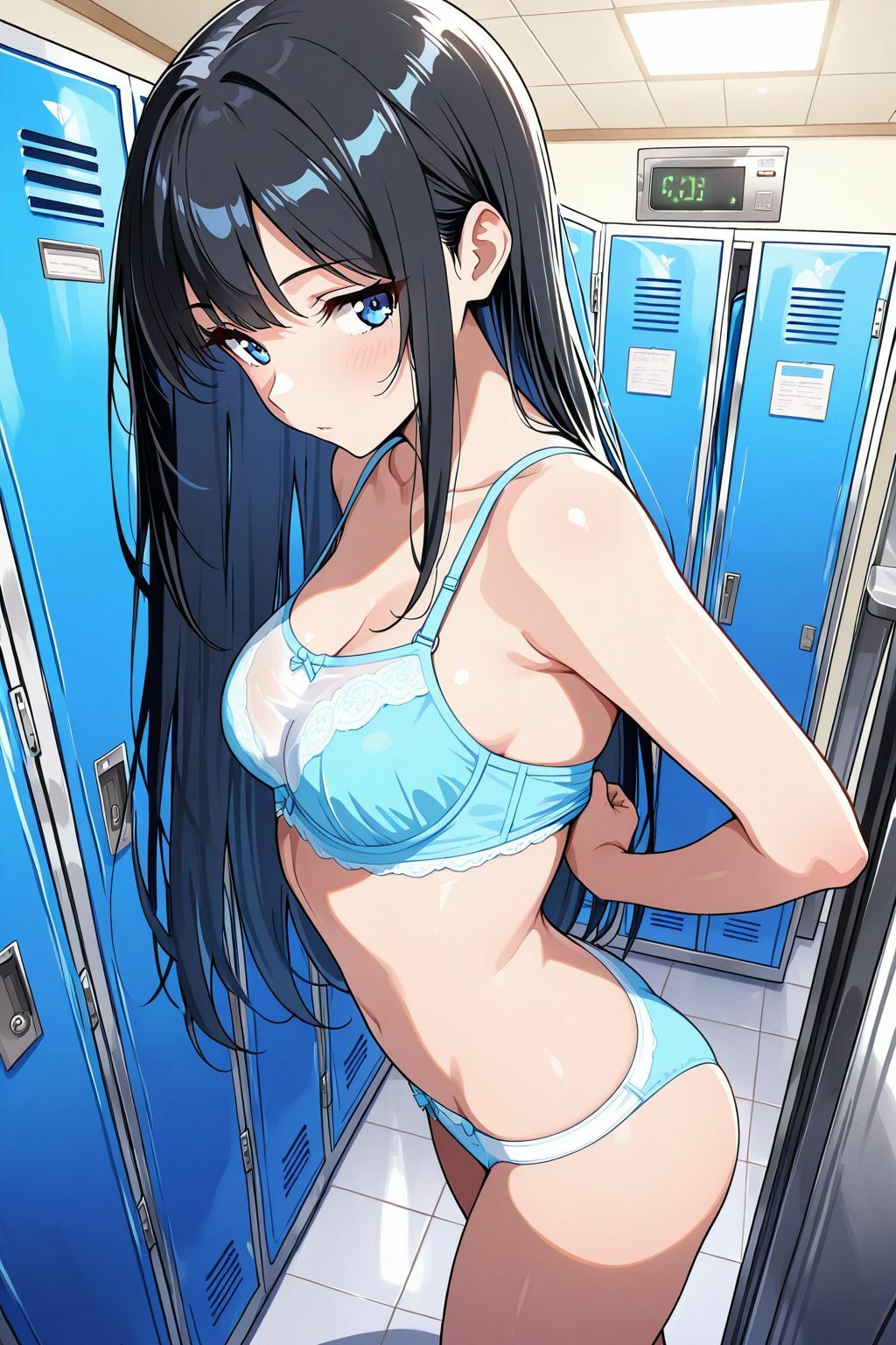 【エロ漫画】【AI CG集】女子更衣室の花園3