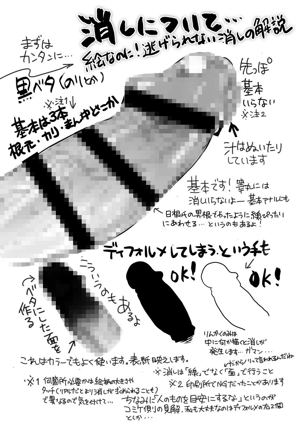 やさしい男根の描き方と消しのいれ方 サンプル3