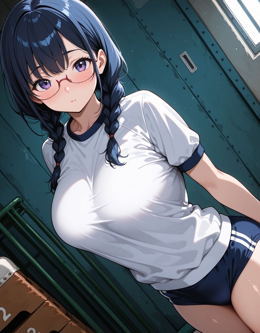 サンプル画像5:ブルマ日和。― 三つ編みメガネ女子編 ―(カズン) [d_714689]