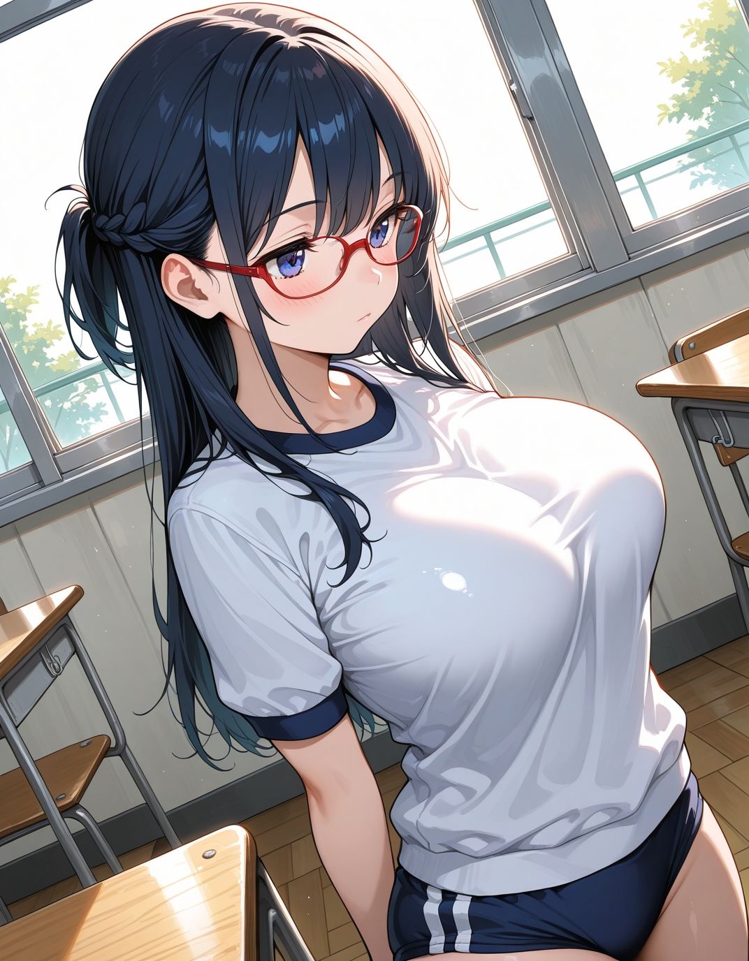 ブルマ日和。― 三つ編みメガネ女子編 ― 画像9