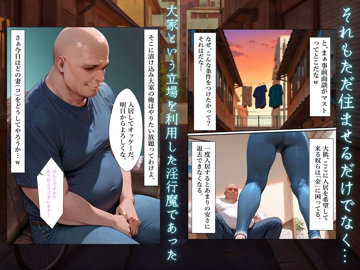 【4K高画質】人妻限定アパート〜大家のペットになった日編〜_総集編 1 画像3