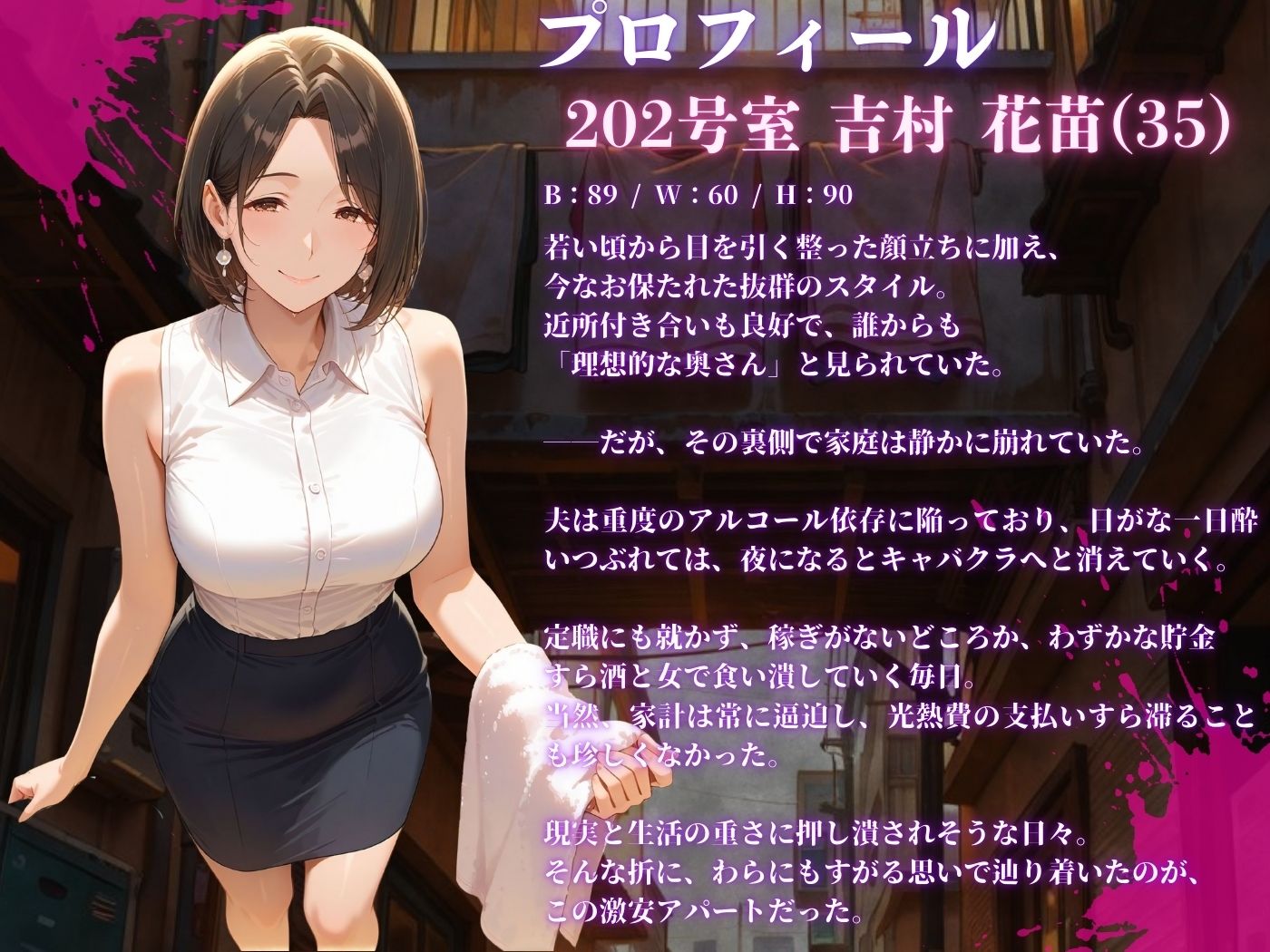 【4K高画質】人妻限定アパート〜大家のペットになった日編〜_総集編 1 画像7