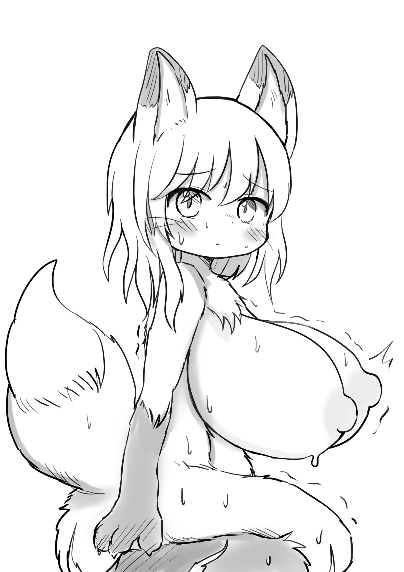 【エロ漫画】モノクロケモ化絵おまとめ7