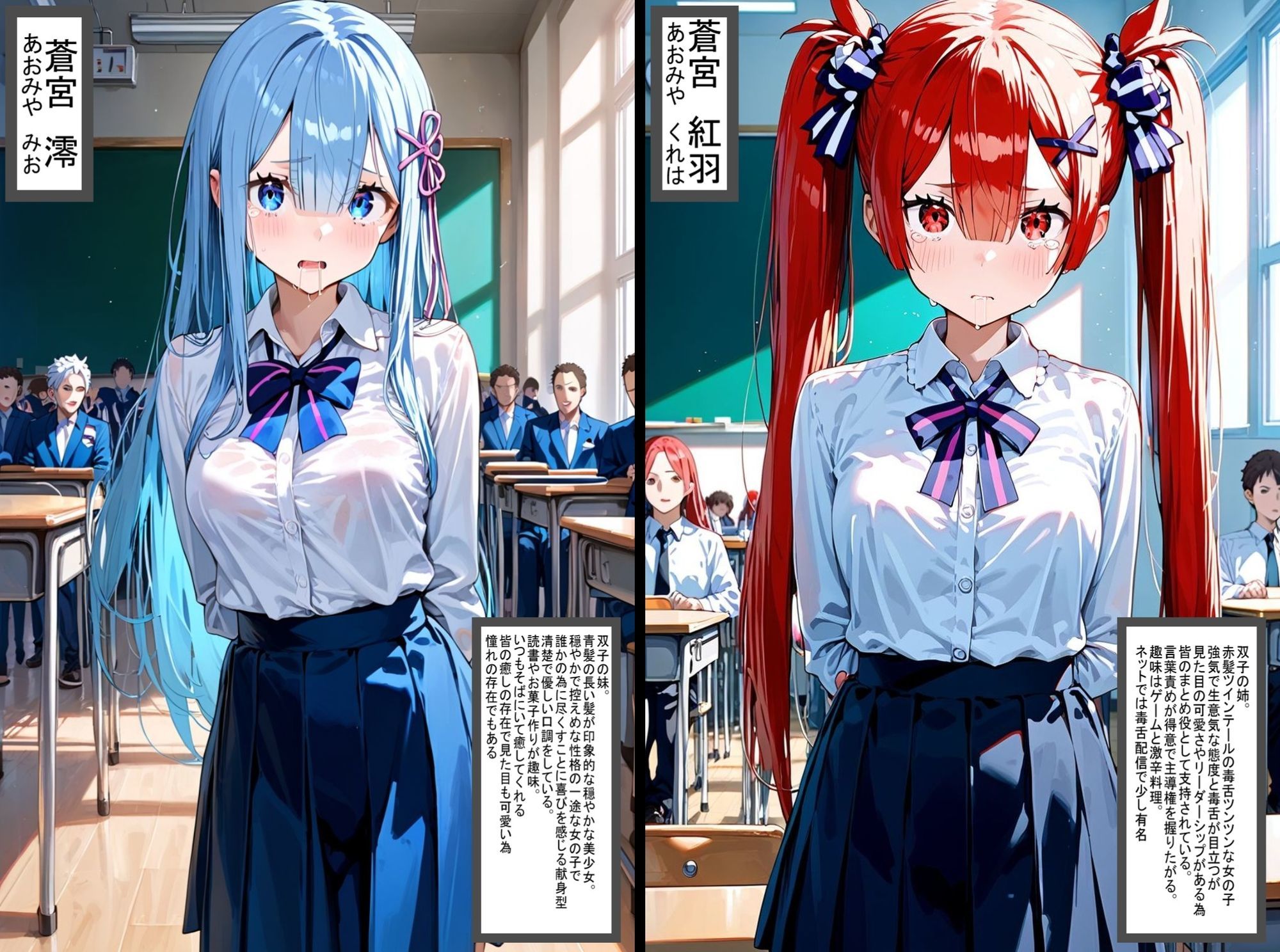 サンプル画像1:2人の狙われたJK 性奴●化計画（澪・紅羽）(ゆゆの森) [d_714864]