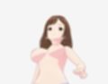 青いドレスを着た巨乳のお姉さん（セリフなし  3DCGモデル  イラスト集）