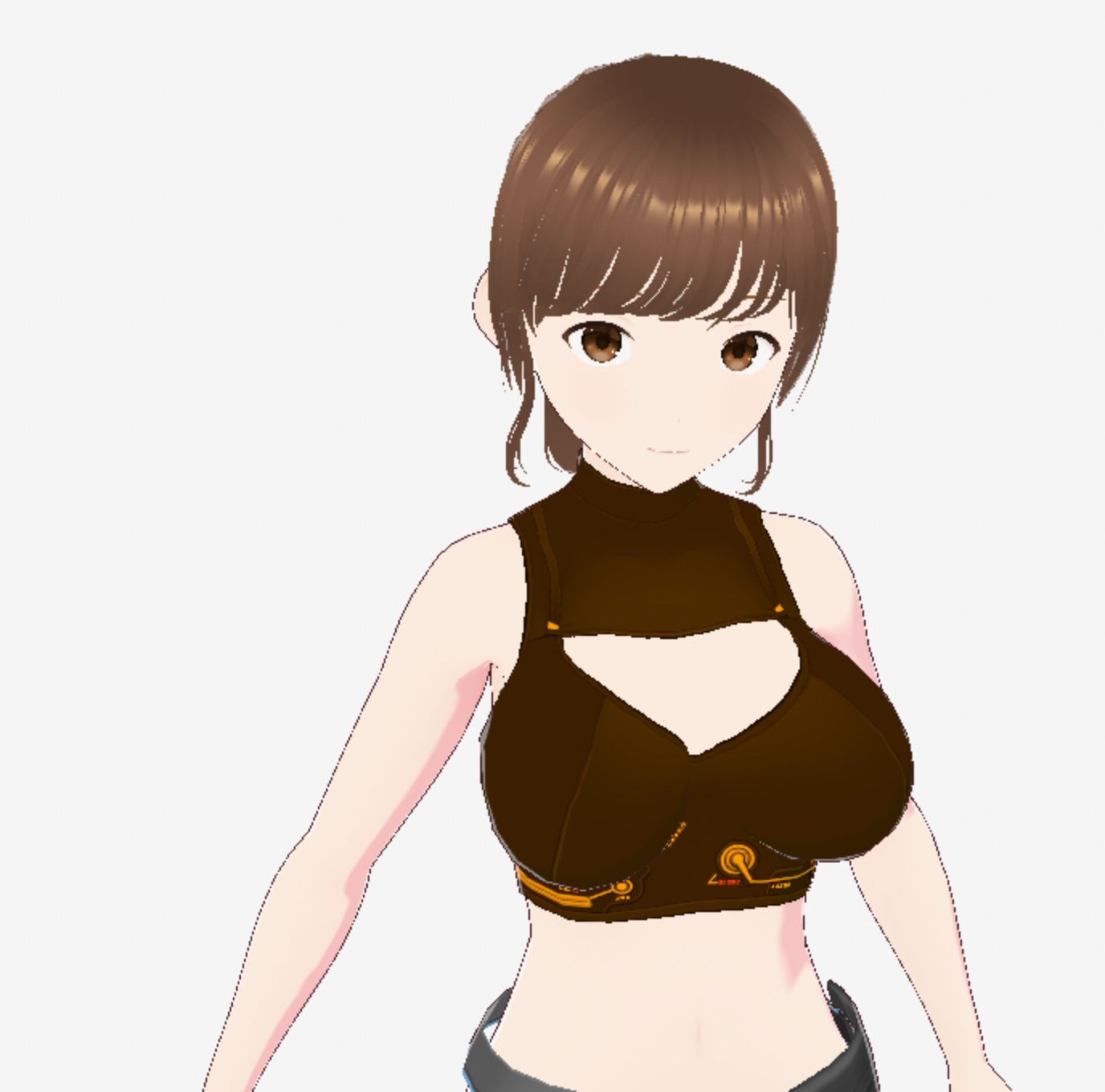 戦ってるようなファッションブラの巨乳美女(セリフなし 3DCGモデル イラスト集) 画像4