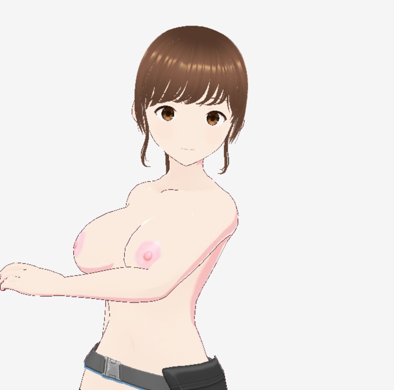 戦ってるようなファッションブラの巨乳美女(セリフなし 3DCGモデル イラスト集) 画像10