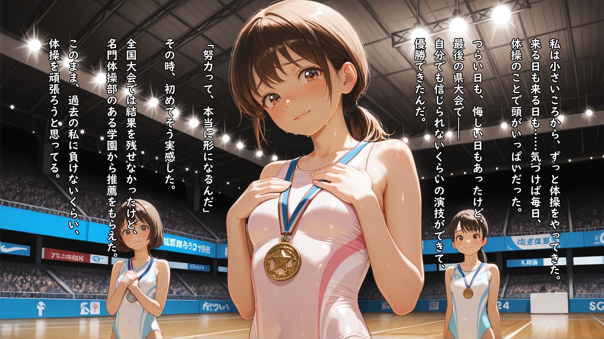 推薦で入部した新体操部の先輩に性玩具として敏感な性感帯を弄ばれ何回イってもやめてもらえない女の子 画像1