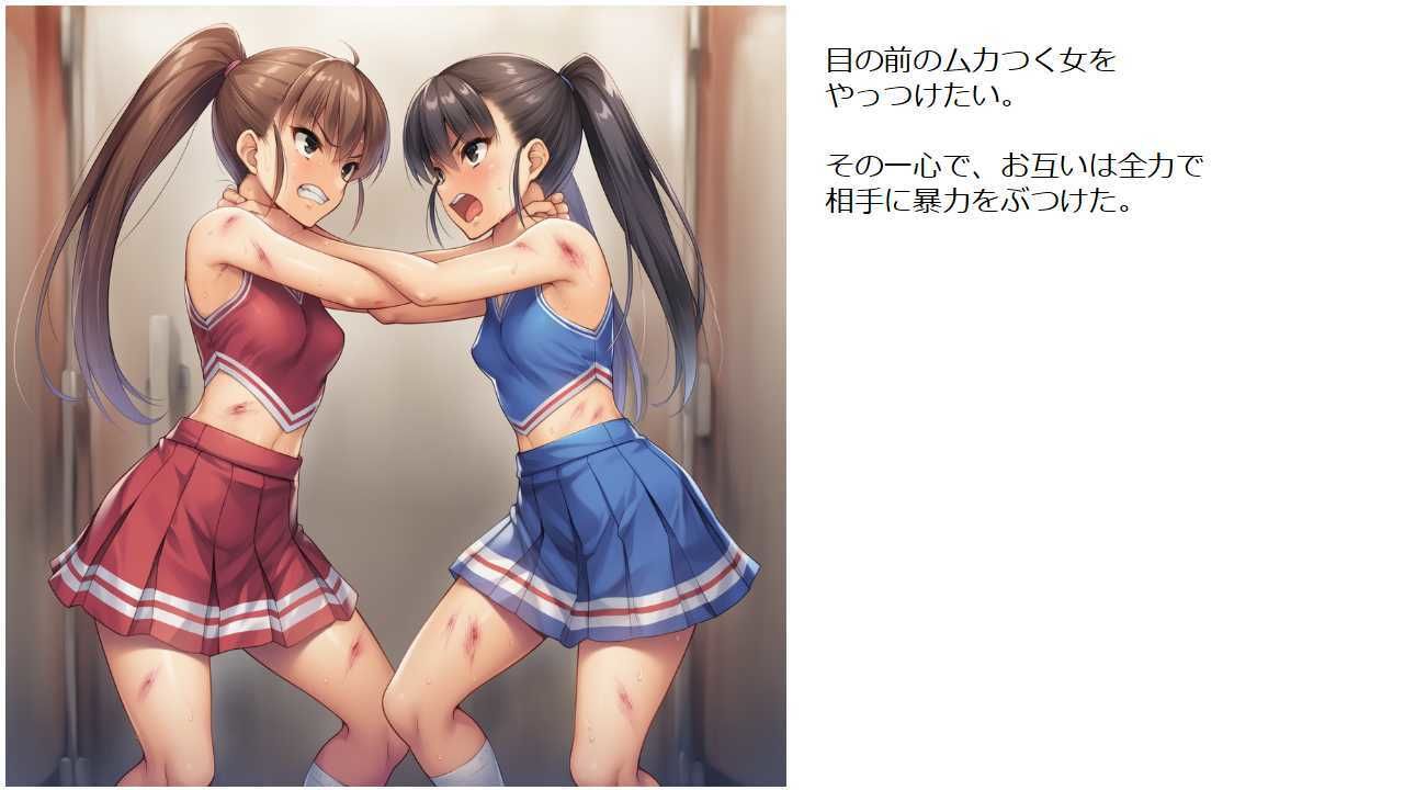 ライバル校のチアガール二人が出会ってバトルになった件 画像5