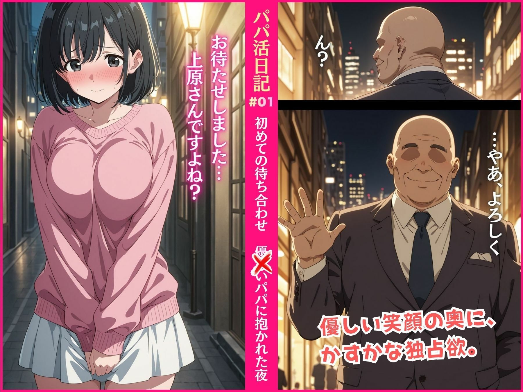 サンプル画像3:パパ活日記 ＃01 …聞いてないんですけど？(裏アカ工房) [d_715120]