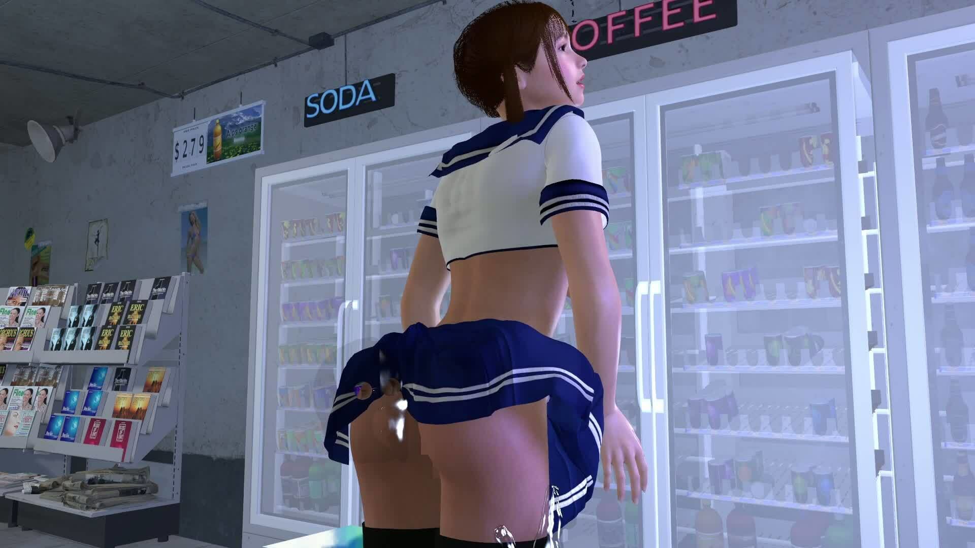 サンプル画像1:【ROMC371】ロリ巨乳JKレ●プ透明人間コンビニフルセックス「誰もいなのにレ●プされてる！？」(ローズ志向) [d_715130]