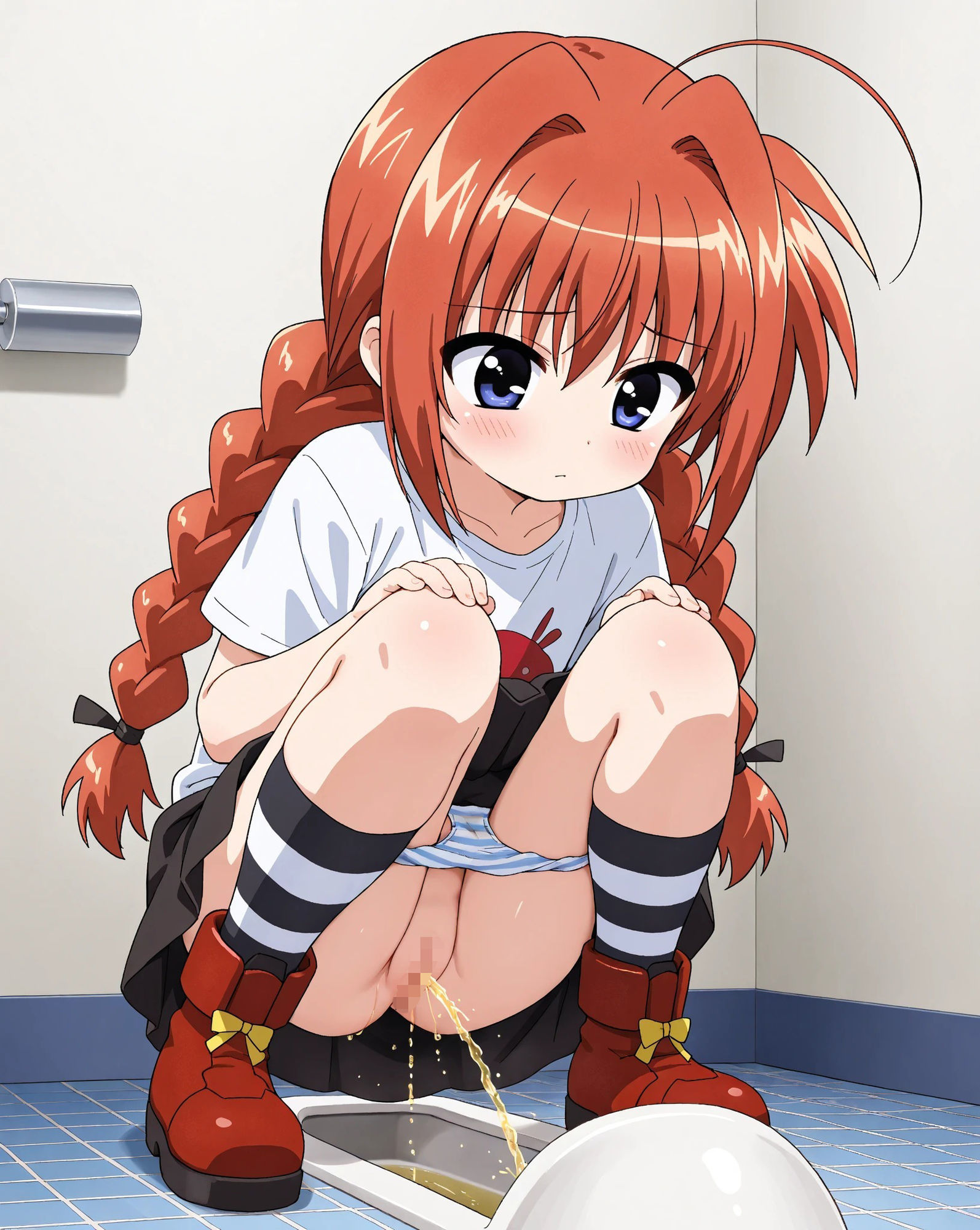 【エロ漫画】【動画】リリカルな○は ヴィ○タ おしっこコレクション4