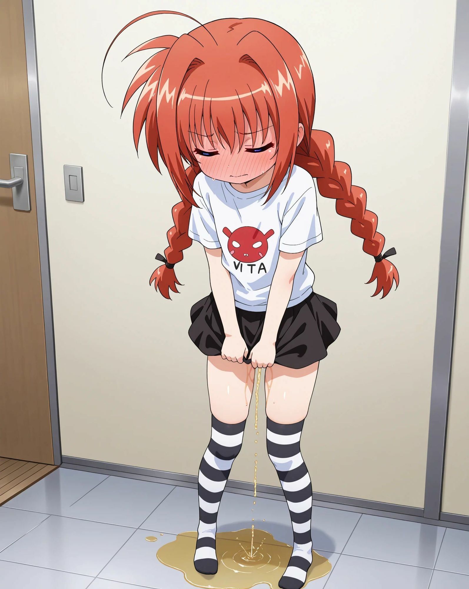 【エロ漫画】【動画】リリカルな○は ヴィ○タ おしっこコレクション6