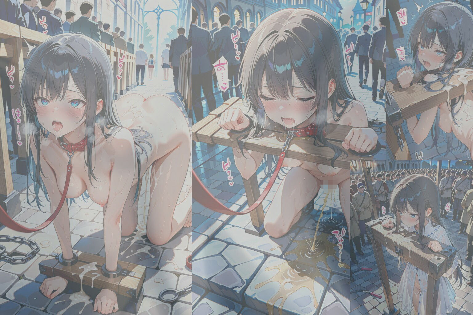 敗国の王女姉妹の公開レ●プ調教〜広場で民衆に毎日中出しされ続けるお姫様たちの屈辱の記録