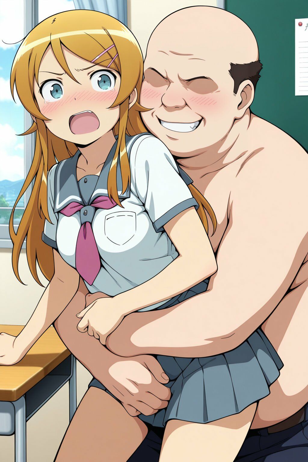 高坂●乃 キモおじにより強●性指導 画像2