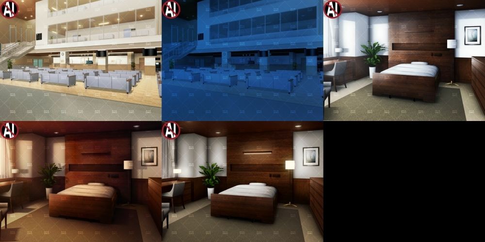 みにくる背景CG素材集『病院編』part02-大学病院-A 画像2